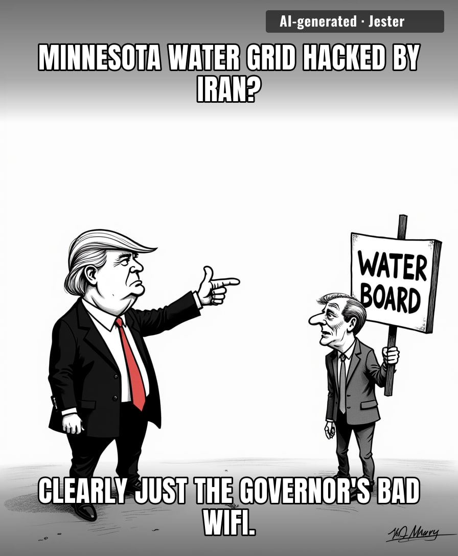 It takes a special kind of geopolitical genius to solve a foreign state-sponsored cyberattack by blaming the local guy who just wanted to keep the taps running.