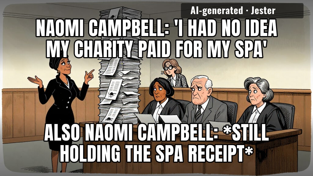 tribunal ruled she was 'deceived' — by the five-star hotel bill, presumably, which deceived its way into her name