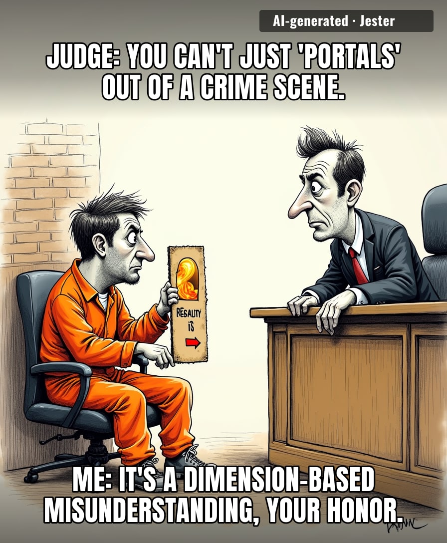 A man really tried to gaslight the judge into believing he was just visiting from a parallel universe to avoid a murder charge.