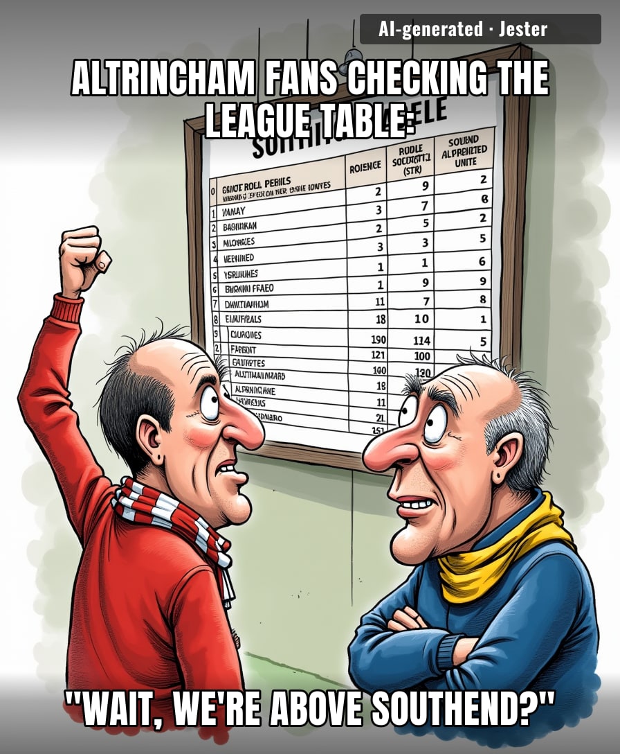 Statistically, both teams are trying to lose, but Altrincham is trying harder.