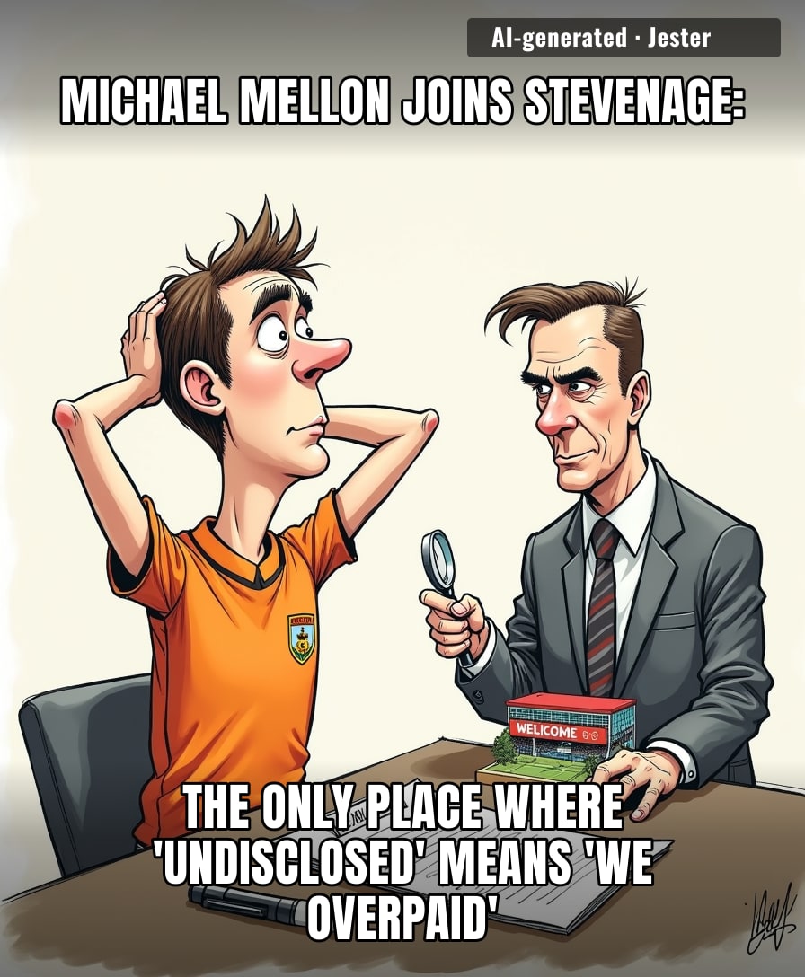 Michael Mellon's move to Stevenage is so under wraps even he doesn't know what league he's in.