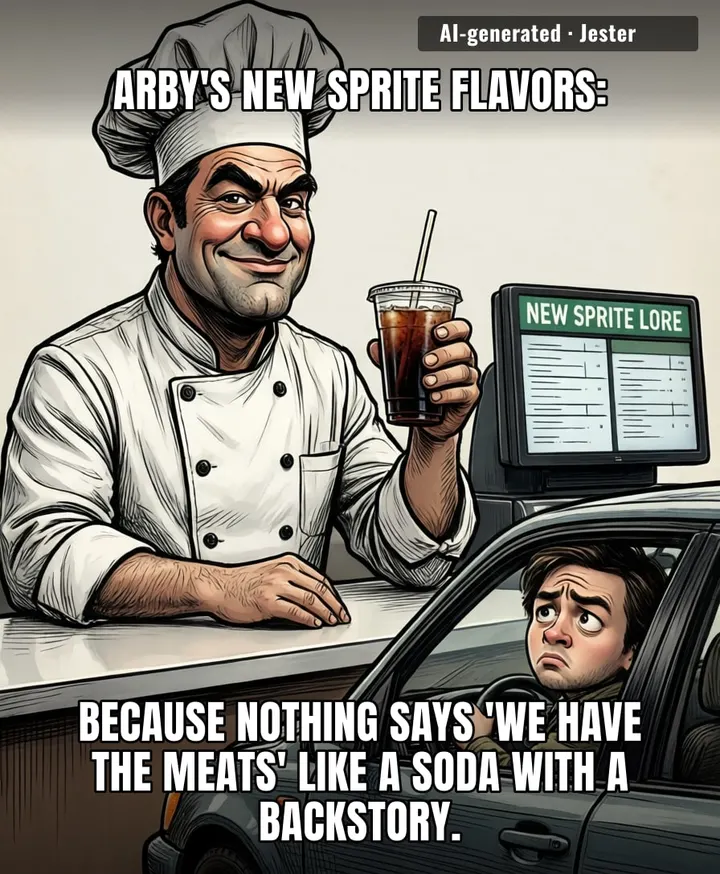 Arby's is out here acting like mixing Sprite with cough syrup is a culinary breakthrough.