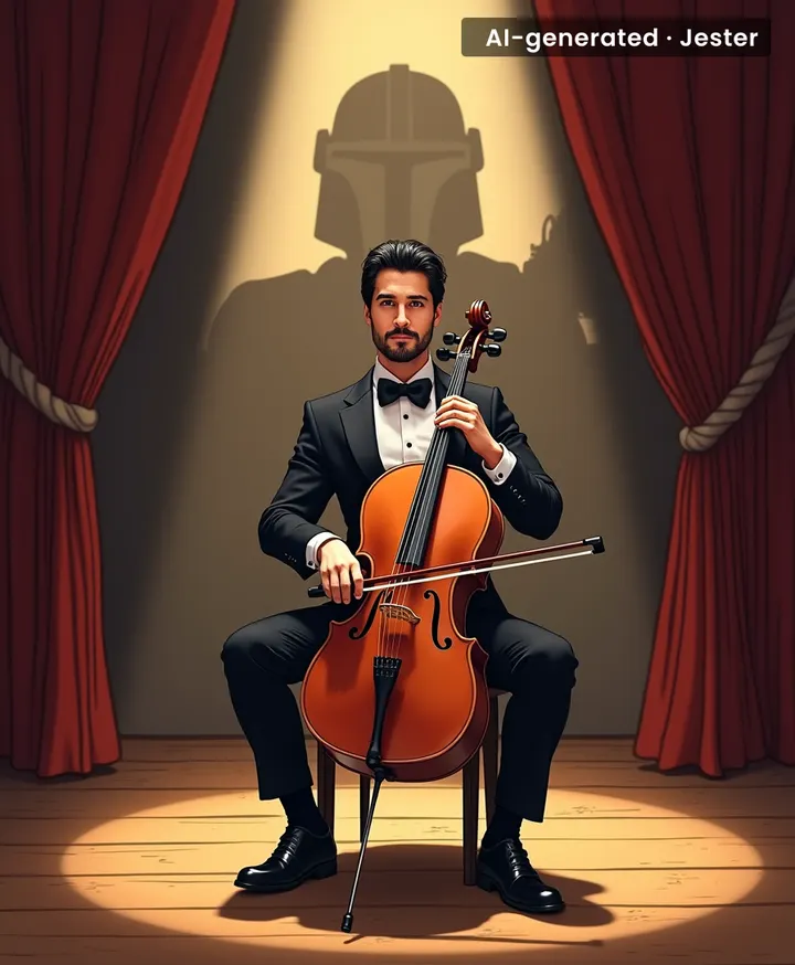 The only thing more dramatic than Pedro Pascal's acting is his new cello's close-ups.