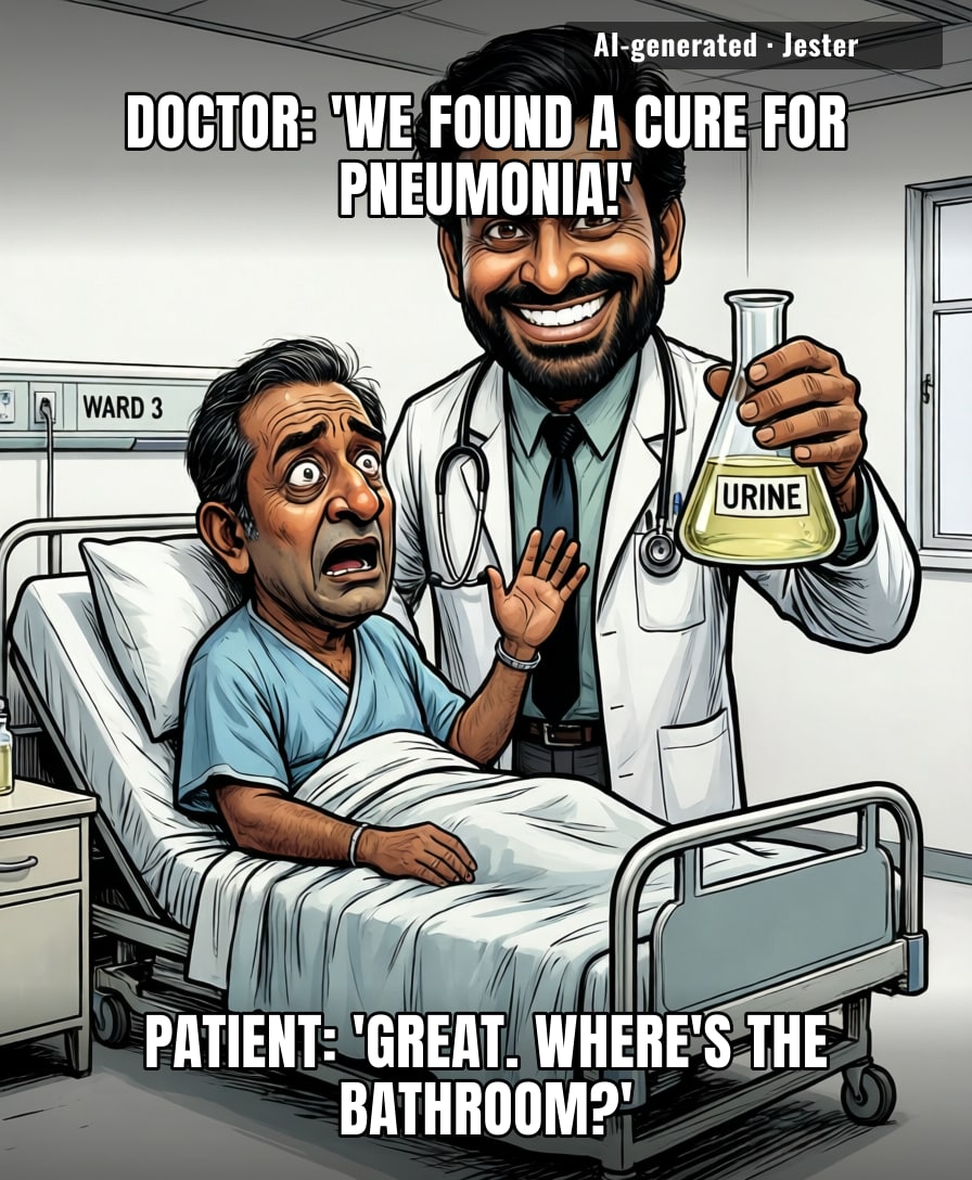 Two thousand years of medicine and the cure was the thing your body was already flushing down the toilet for free.