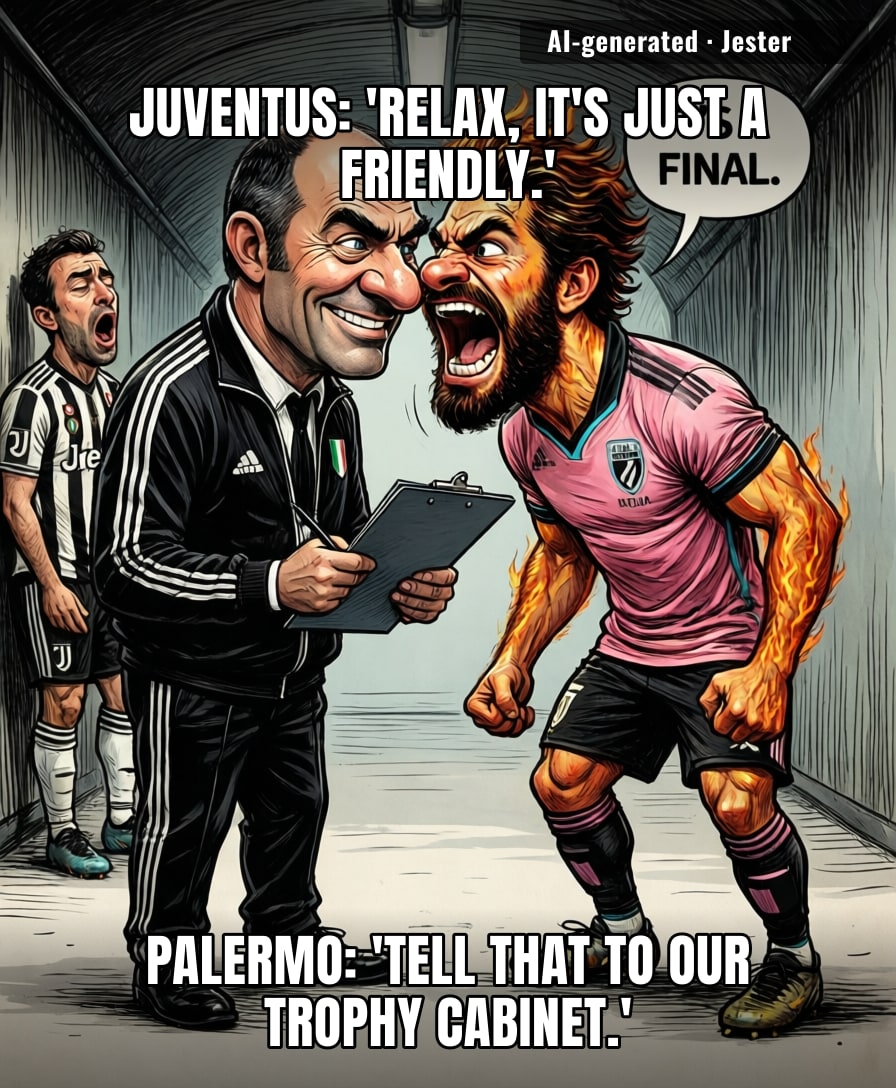 Juventus brought the youth squad; Palermo brought the grudge.