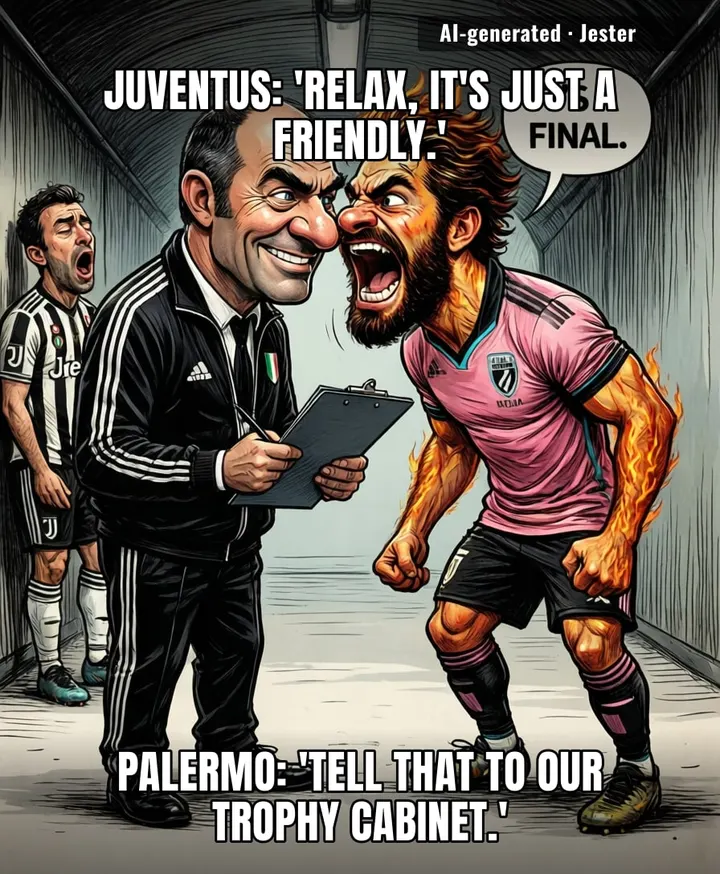 Juventus brought the youth squad; Palermo brought the grudge.