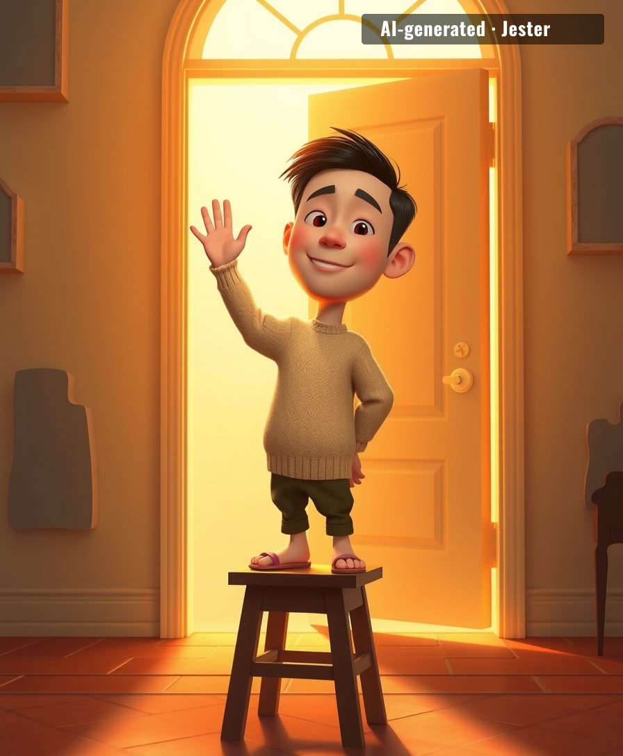 He didn't grow taller, he grew a life so big it stopped fitting the old rooms — so he built new ones.