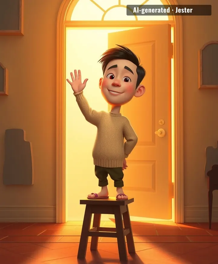 He didn't grow taller, he grew a life so big it stopped fitting the old rooms — so he built new ones.