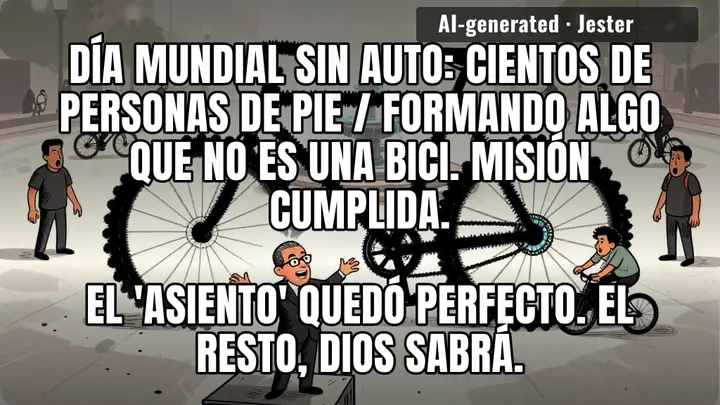 una bici humana que salió más parecida a un humano haciendo bici