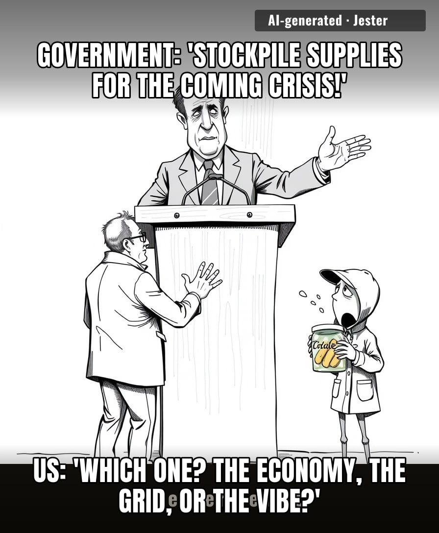 at least we're finally prepared for their policy of everything.