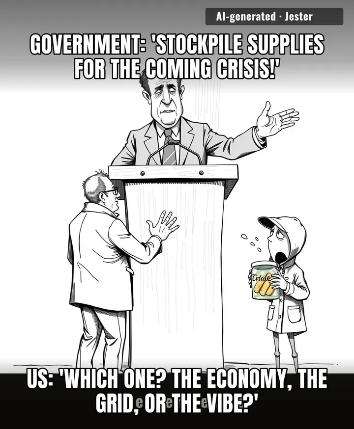 at least we're finally prepared for their policy of everything.