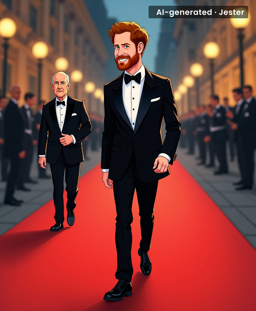 Prince Harry's surprise red carpet appearance proves that no matter how many royal duties you leave behind, the spotlight still knows your location.