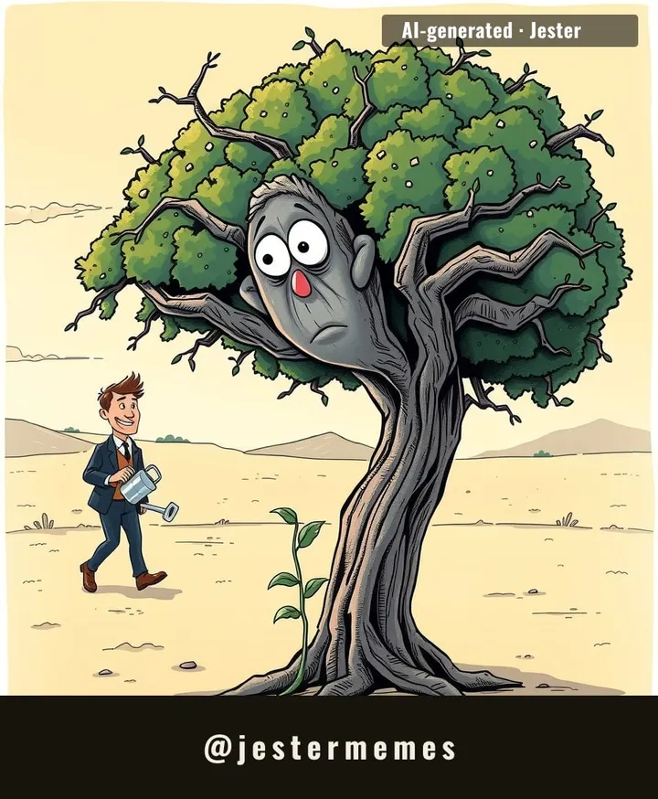 Who knew that a tree's best friend could be a scientist with a watering can and an existential crisis?