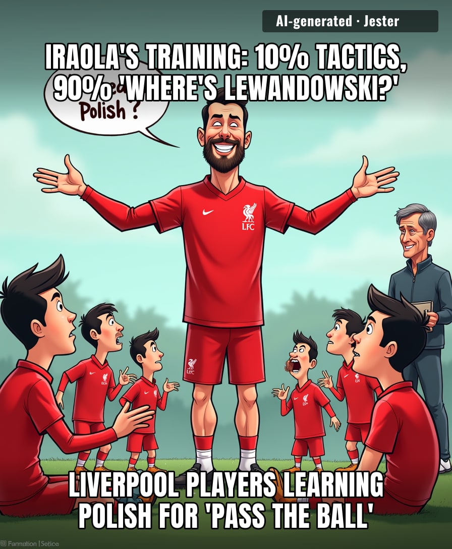 Liverpool fans finally get to see what a proper striker looks like — and he's still in a Barcelona shirt.