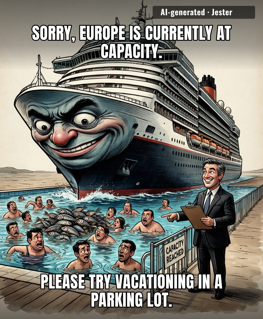 We have successfully turned the entire Mediterranean into a waiting room.
