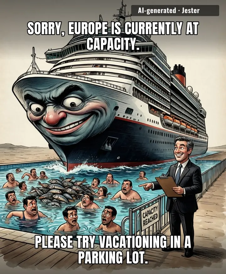 We have successfully turned the entire Mediterranean into a waiting room.