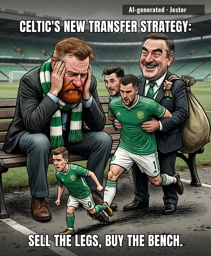 Celtic fans watching Sorensen arrive while Hatate leaves are just playing a very expensive game of 'one step forward, two steps back' — with extra steps.