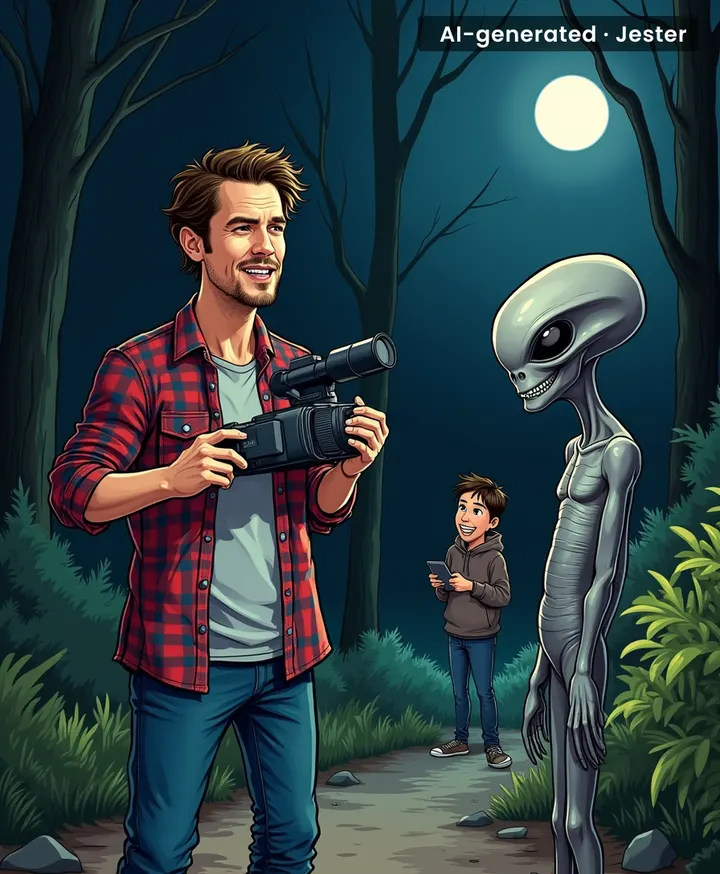 James Franco's alien video is as believable as his last five movies.