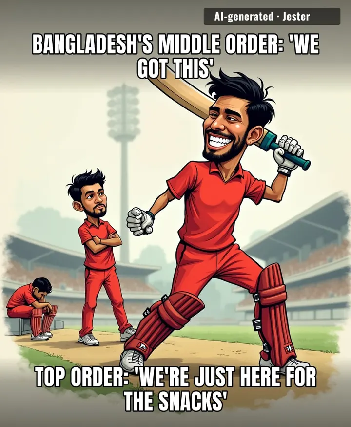 Finally, a Bangladesh collapse that's actually a promotion.