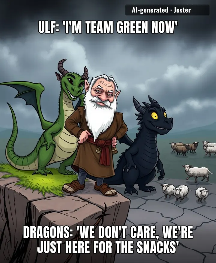 Ulf switching sides like it's a group project deadline, meanwhile the dragons are just trying to secure their next meal.
