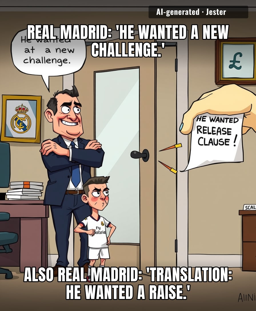Real Madrid's farewell statement was so heartfelt, you'd think they weren't the ones who set his release clause.