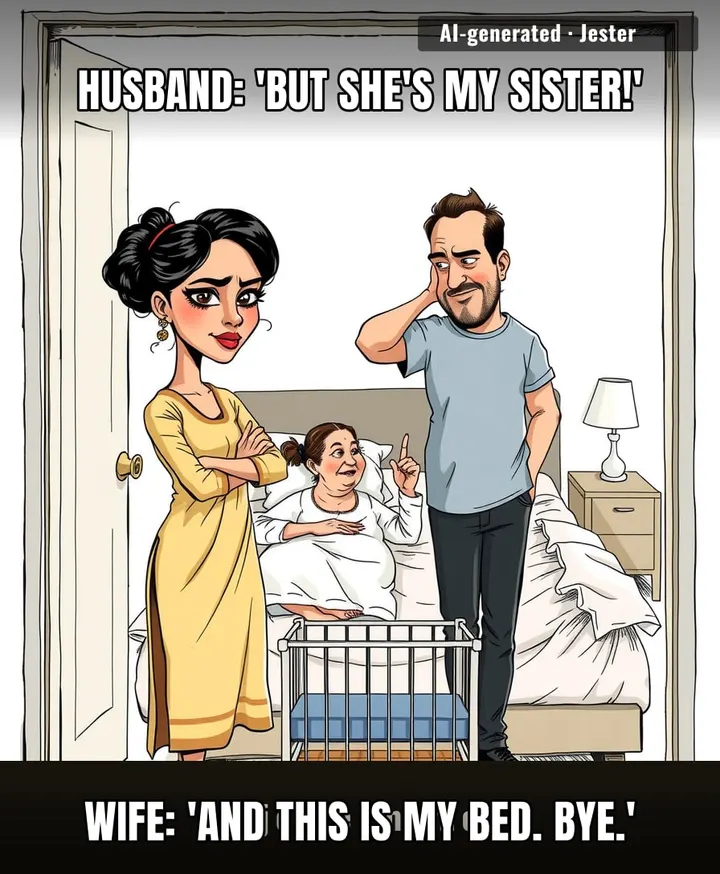 Guy gave away the marital bed like it was a group project he didn't sign up for, and now he's shocked the wife isn't grading on a curve.