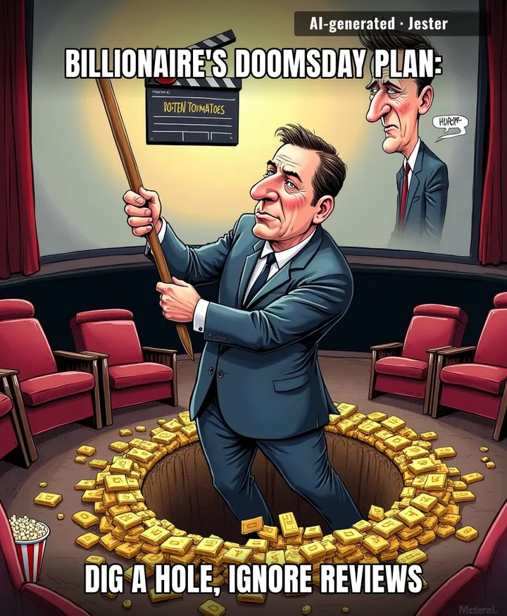 When you're so rich you can afford to escape the world, but not the critics.