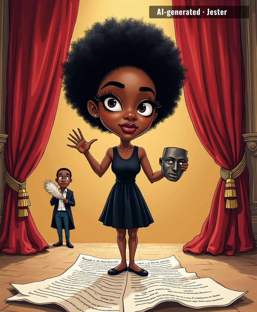 Lolly's moving from ghosting to theatre — the only place where disappearing is a skill.