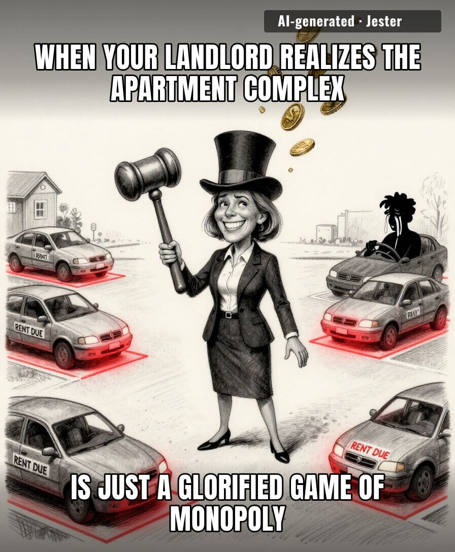 most people buy stocks for a retirement fund, she just bought the only way home so she could charge her neighbors a toll.