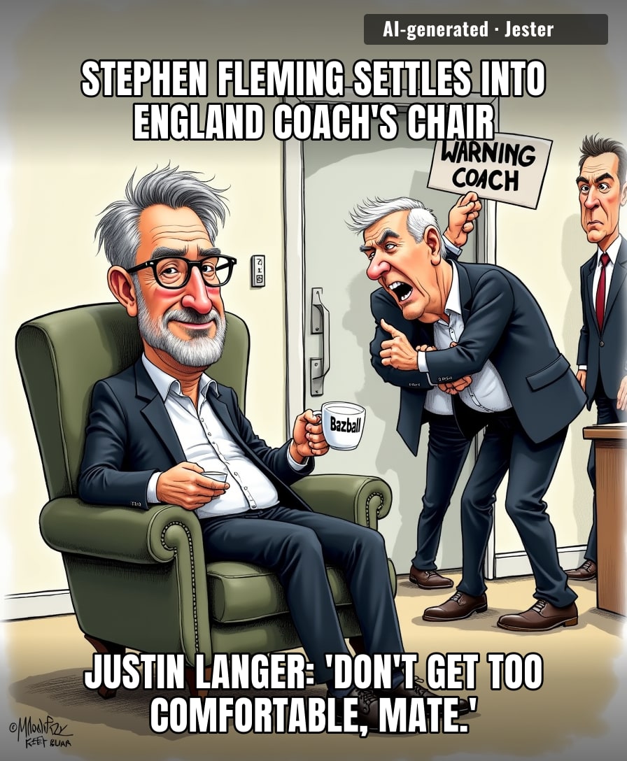 Justin Langer warning Stephen Fleming about the England coach job is like a ghost warning you your house is haunted. You already know.