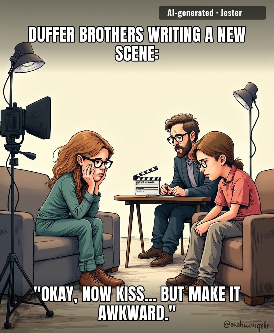 The Duffer Brothers are about to write the most emotionally complex scene of their careers: two actors who refuse to look at each other.