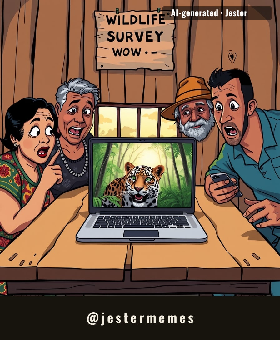 When your community's wildlife survey turns up a jaguar, suddenly everyone's an ecologist.