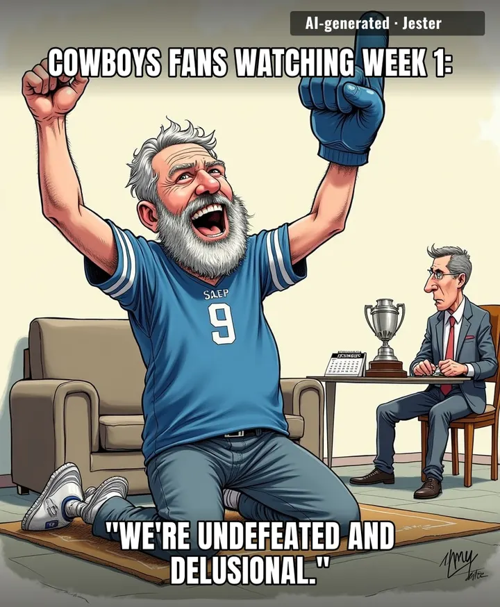 The Cowboys have won the Super Bowl in September every year since 1996.