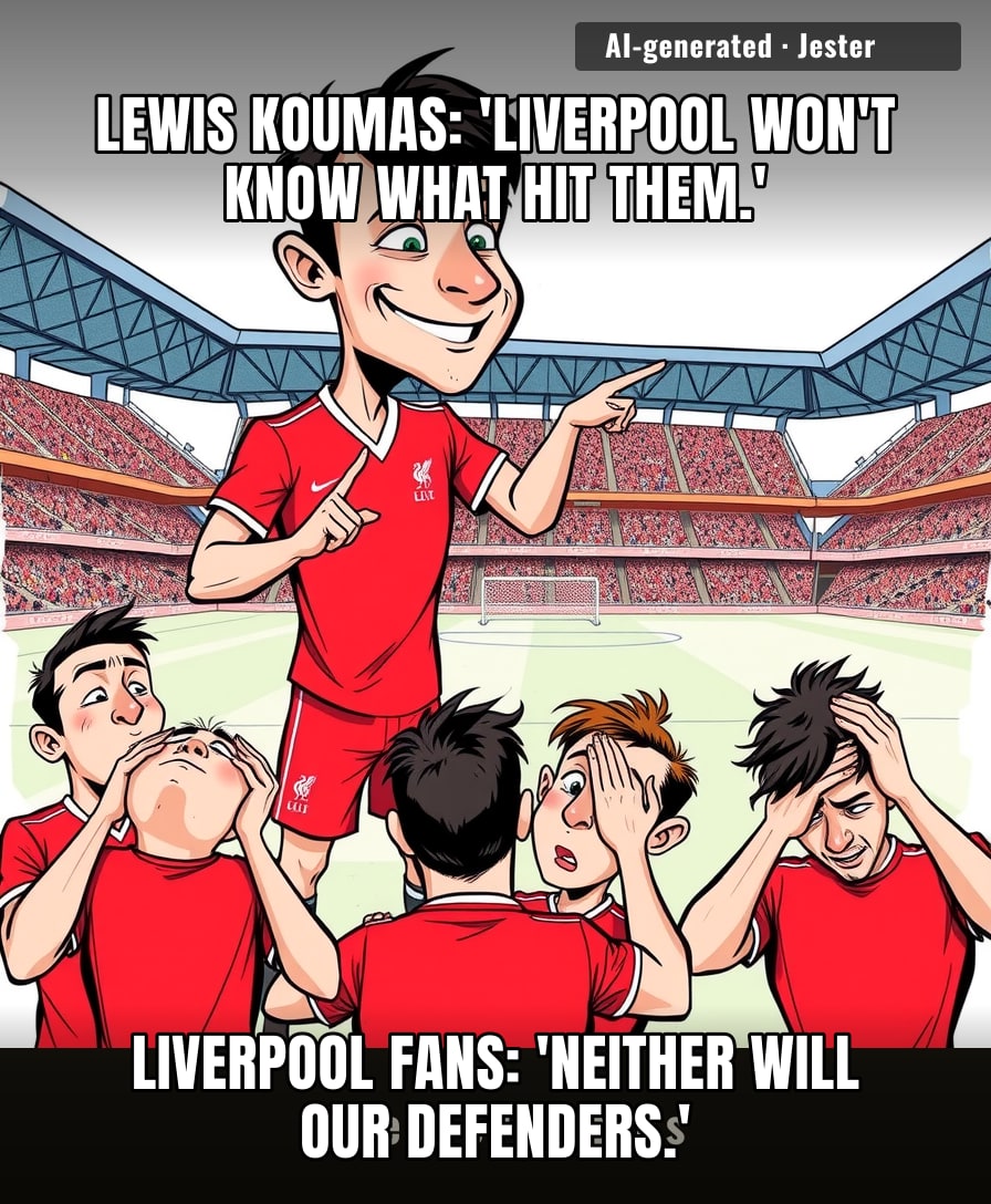The only thing more dangerous than facing Lewis Koumas is being one of Liverpool's own defenders.