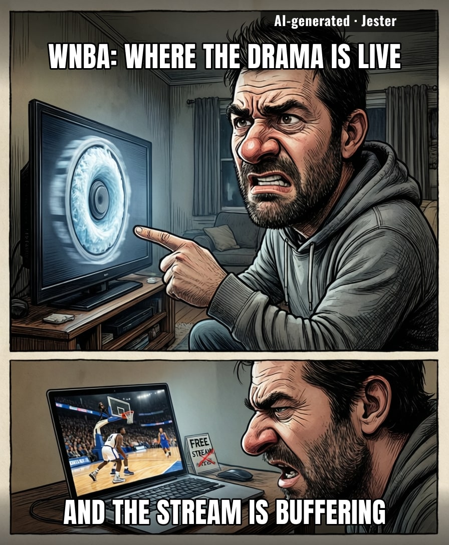 The only thing more unreliable than the Sparks' defense is my illegal stream's 14th ad break.
