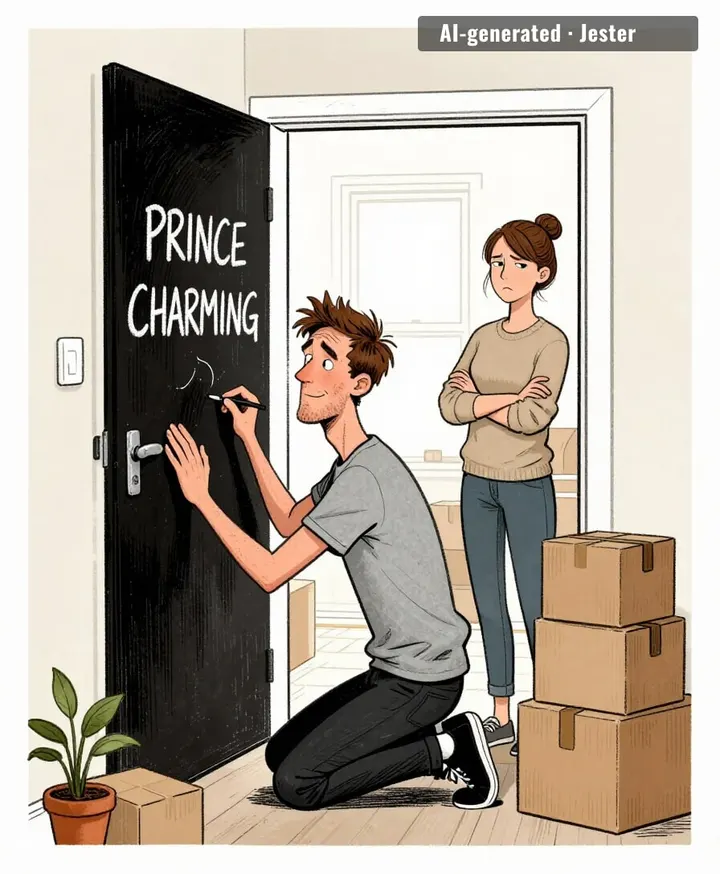 calling him Prince Charming is a bold move when he's the one with the record deal.