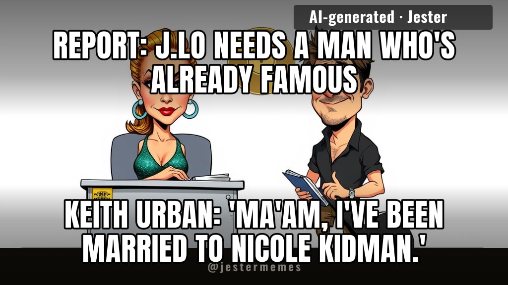 J.Lo vetting for fame tolerance like it's a security clearance and the only reference is 'survived Nicole Kidman.'