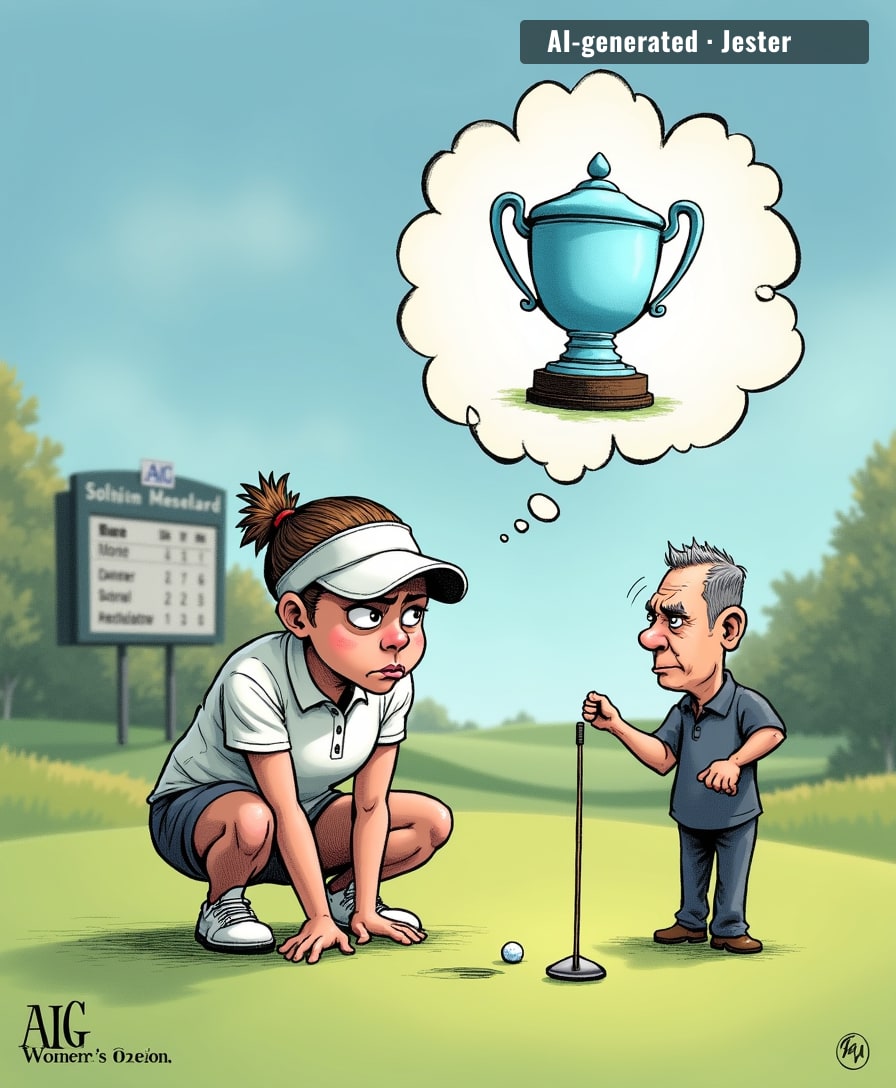 The AIG Women's Open is now officially a job interview with golf as the background music.