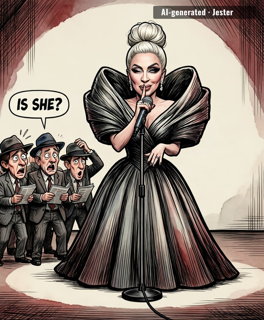 Lady Gaga hasn't said a word, which means the baby is already better at press than half of Hollywood.