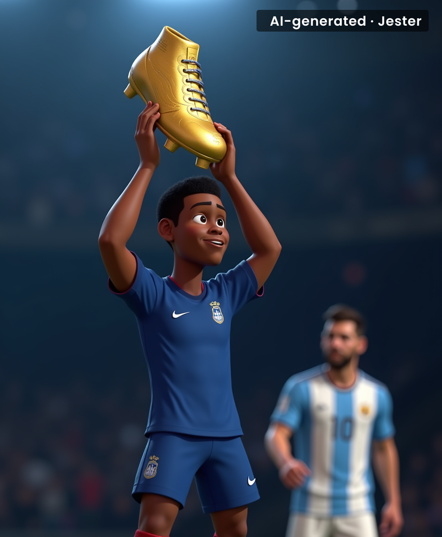 Mbappe's Golden Boot is the universe's way of saying Messi's time is up.