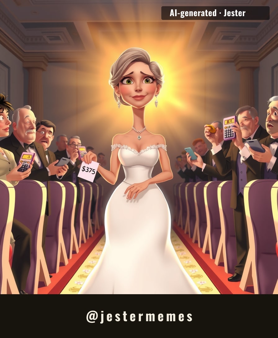 When the dress costs less than a fancy latte and the memories cost exactly zero extra.