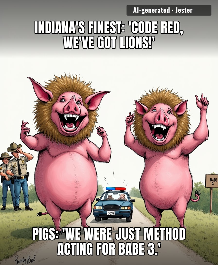The pigs pulled off a better escape act than my last three escape rooms.