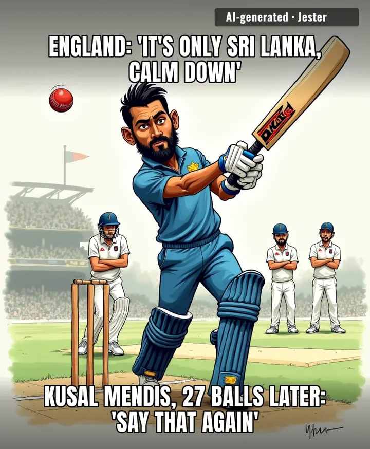 Sri Lanka's run rate: higher than England's hopes of winning the series