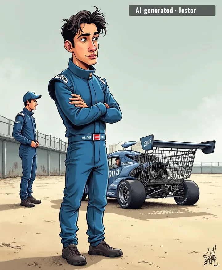 Nothing says 'we believe in you' like a contract extension that locks you to a car with the downforce of a shopping cart.