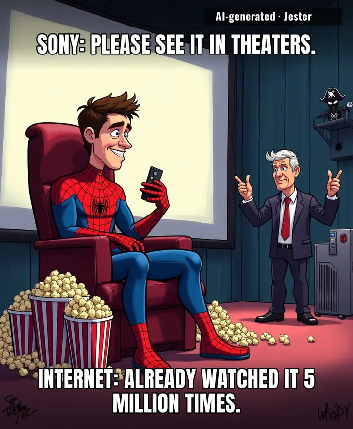 A $200M movie leaking is just Hollywood's version of free samples — and we're the hungry shoppers.