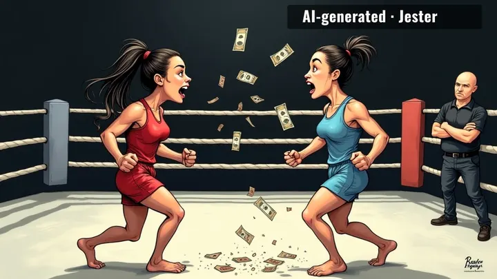 condoms and cash — she's fighting for the whole division now