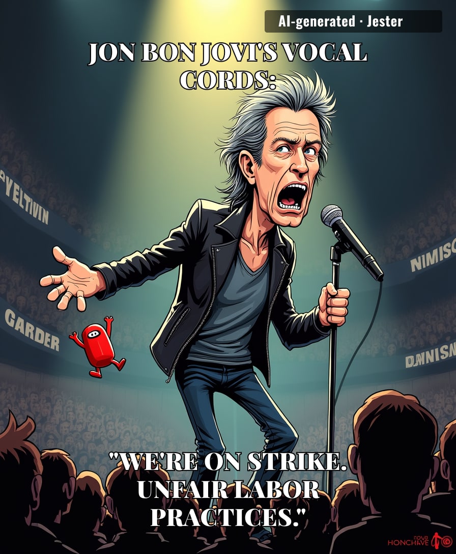 Nobody expects a rock star to get ghosted by his own vocal cords mid-show.