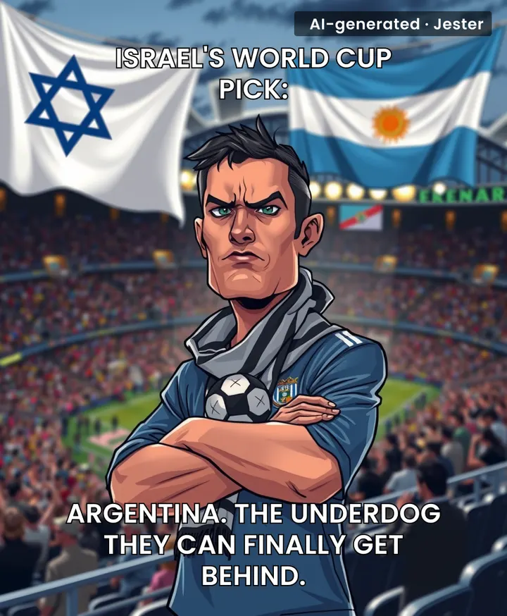 The only time Israel supports a two-state solution is when one of them is Messi's team.