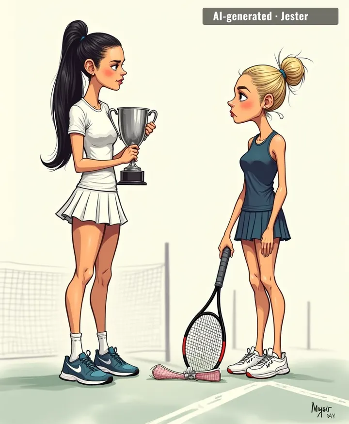Sabalenka now leads the tour in racquets destroyed and finals lost to the same woman.