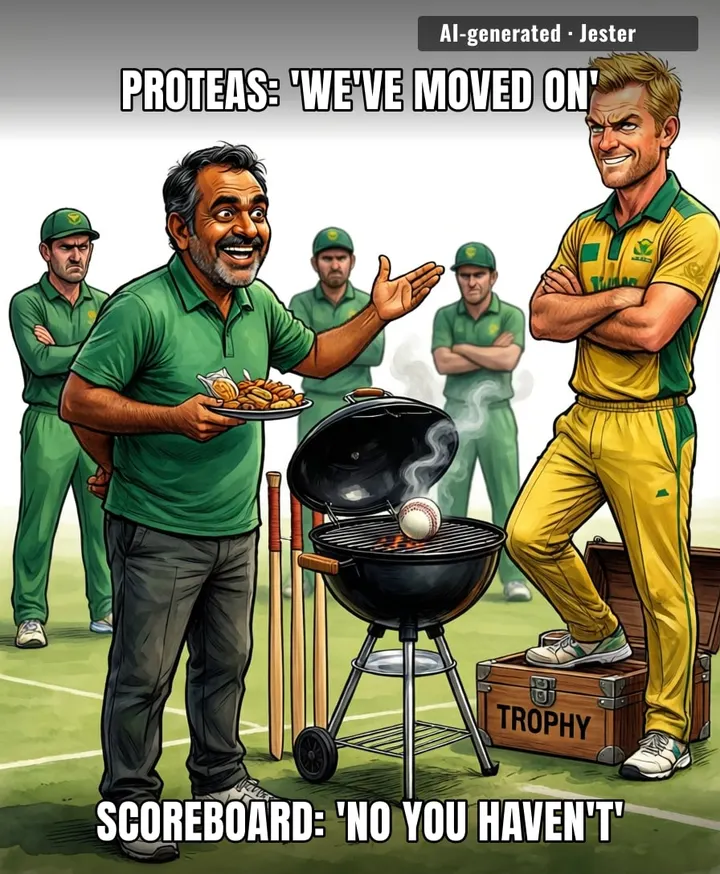 South Africa hosting a party for the trophy they've never held is the bravest thing I've seen all year.